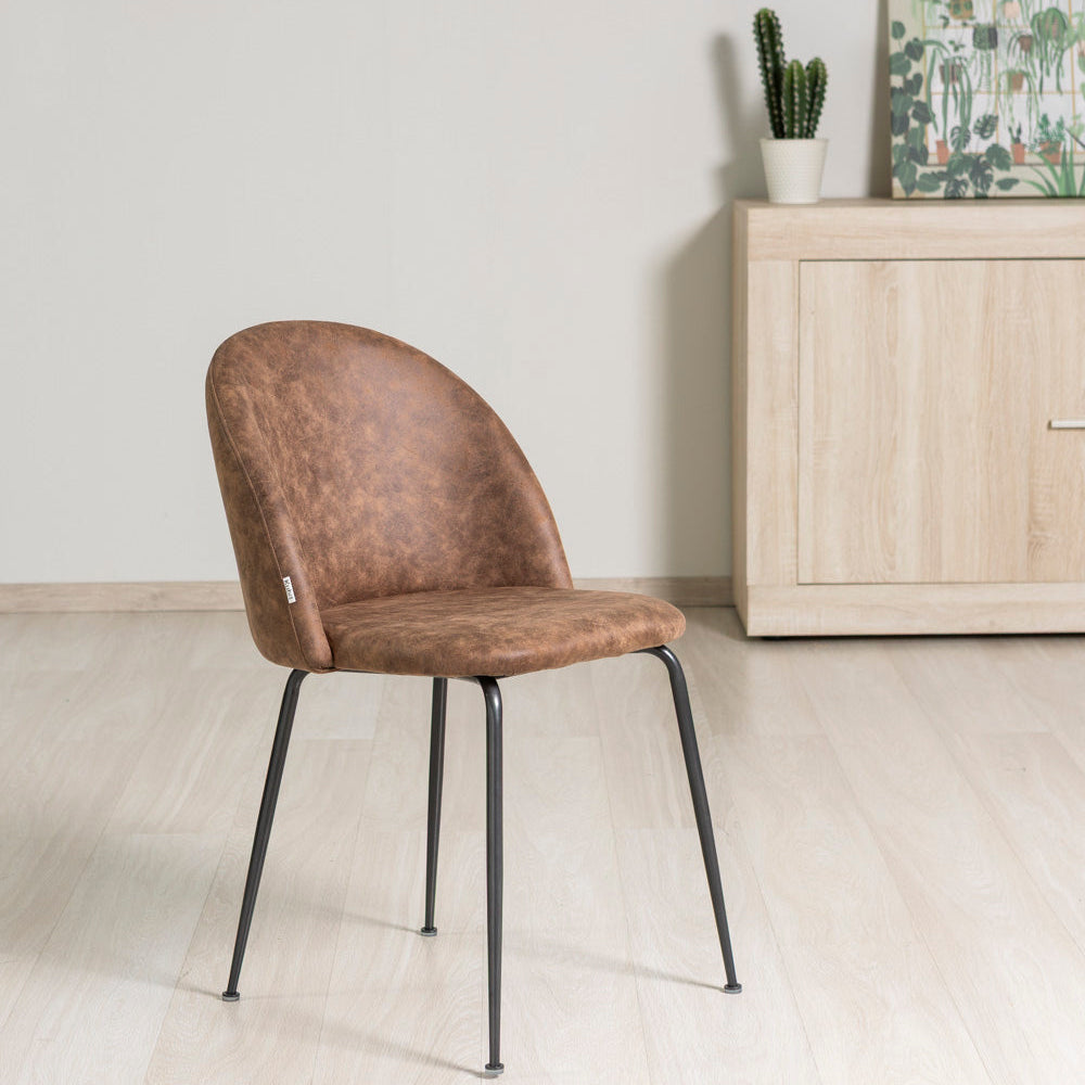SARA LEATHER-LOOK CHAIRS