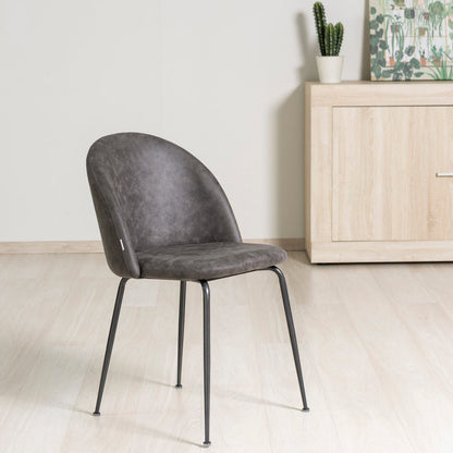 SARA LEATHER-LOOK CHAIRS