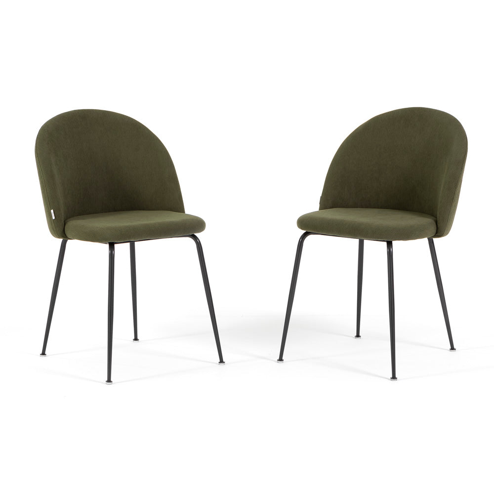 SARA RIBBED VELVET CHAIRS