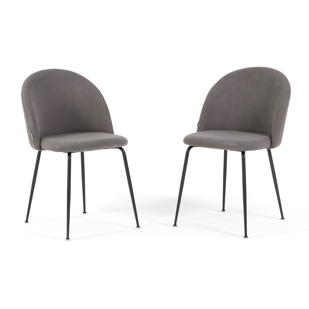 SARA RIBBED VELVET CHAIRS