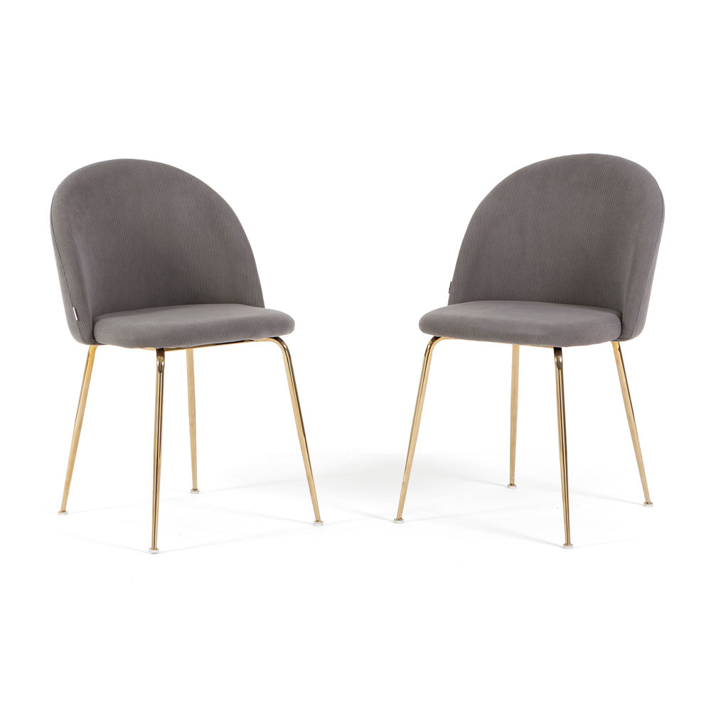 SARA RIBBED VELVET CHAIRS